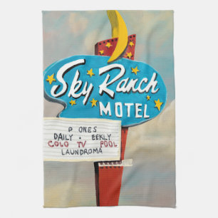 Sky Ranch Motel Sign Geschirrtuch