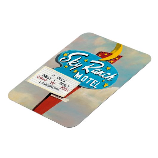 Sky Ranch Motel Sign Magnet (Linke Seite)