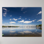 Sky Reflection am Hafen von Belfast, Maine Poster (Vorne)
