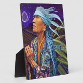 Sky Road Walker Native American Fantasy Art Fotoplatte (Seite)