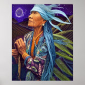 Sky Road Walker Native American Fantasy Art Poster (Vorne)