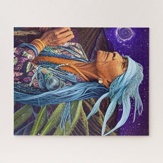 Sky Road Walker Native American Fantasy Art Puzzle (Horizontal)