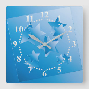 Sky s windows quadratische wanduhr