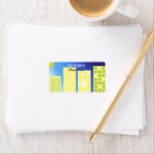 Sky Scraper Design Adressaufkleber (Insitu)