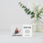 Sky Scraper Gebäude | Investitionen | Visitenkarte (Stehend Vorderseite)