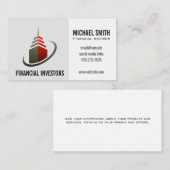 Sky Scraper Gebäude | Investitionen | Visitenkarte (Vorne/Hinten)