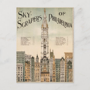 Sky Scrapers von Philadelphia Postcard Postkarte