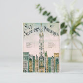 Sky Scrapers von Philadelphia Postkarte (Stehend Vorderseite)