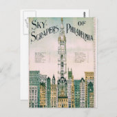 Sky Scrapers von Philadelphia Postkarte (Vorne/Hinten)