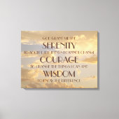 Sky Serenity Gebet Wrapped Canvas Print Leinwanddruck (Vorderseite)