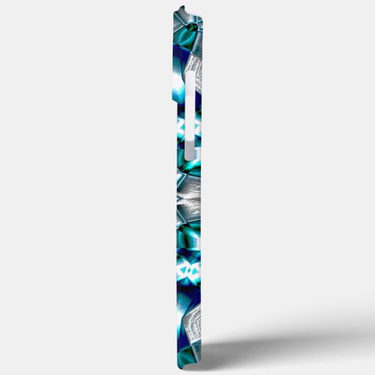 Sky silber sieht aus wie gebürsteter Sandstrahlsta Case-Mate iPhone Hülle (Rückseite / Links)