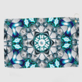 Sky silber sieht aus wie gebürsteter Sandstrahlsta Golfhandtuch (Horizontal)