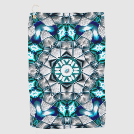 Sky silber sieht aus wie gebürsteter Sandstrahlsta Golfhandtuch (Vorderseite)