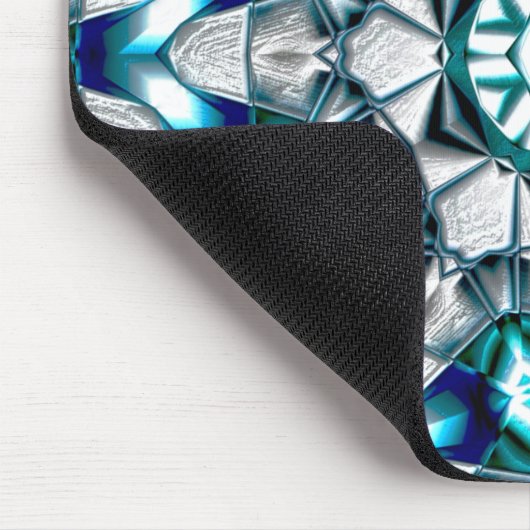 Sky silber sieht aus wie gebürsteter Sandstrahlsta Mousepad (Ecke)