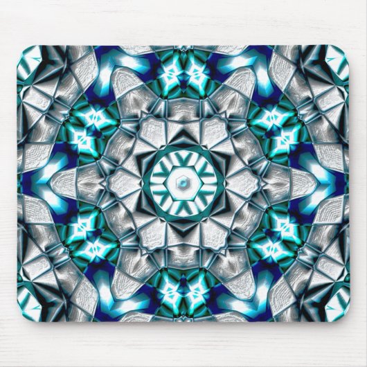 Sky silber sieht aus wie gebürsteter Sandstrahlsta Mousepad (Vorne)