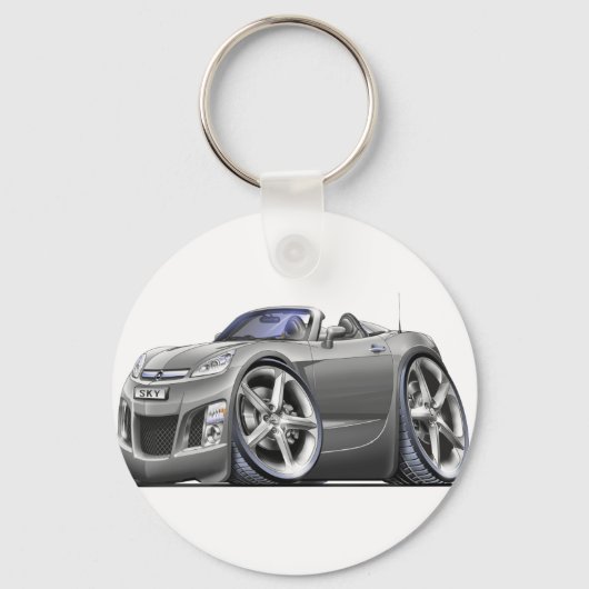 Sky Silver Car Schlüsselanhänger (Vorderseite)