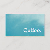 Sky Simple Loyalty Coffee Punch Card Treuekarte (Vorderseite)