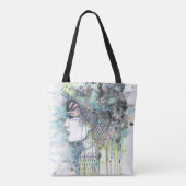 Sky Sinti und Roma Fantasy Boho Style Artwork Tasche (Rückseite)