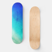 Sky Skateboard Deck, Blau und Grün (Vorderseite)
