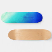 Sky Skateboard Deck, Blau und Grün (Horizontal)