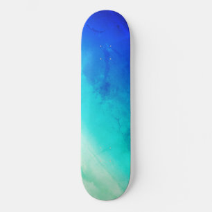 Sky Skateboard Deck, Blau und Grün