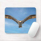 Sky Sovereign Osprey Flight Wildlife Photo Art Mousepad (Mit Mouse)