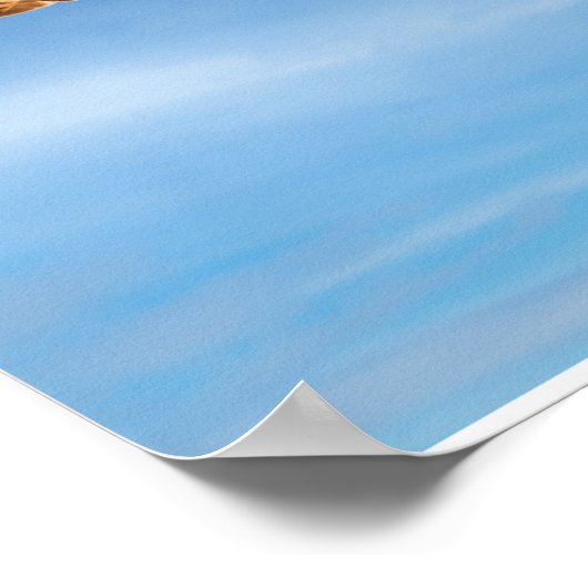 Sky Sovereign: Osprey in Flight Poster (Ecke)