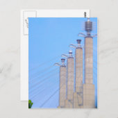 Sky Stations Pylon Caps Downtown Kansas City Postkarte (Vorne/Hinten)