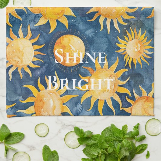 Sky Sun Shine Bright Geschirrtuch (Gefaltet)