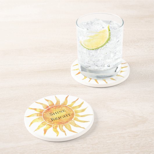 Sky Sun Shine Bright Getränkeuntersetzer (Seite)