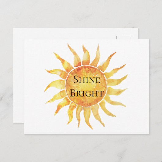 Sky Sun Shine Bright Postkarte (Vorne/Hinten)
