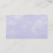 Sky Texture 01 - Light Lila Blue Visitenkarte (Rückseite)