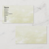 Sky Texture - Hellgelb Visitenkarte (Vorne/Hinten)