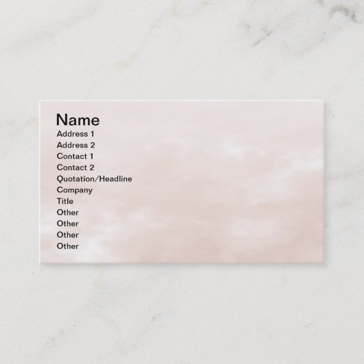 Sky Texture - Light Brown Visitenkarte (Vorderseite)