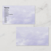 Sky Texture - Lila Blue Visitenkarte (Vorne/Hinten)