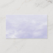 Sky Texture - Lila Blue Visitenkarte (Rückseite)