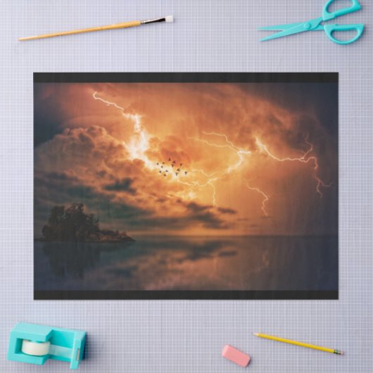 Sky Thunderstoren Sunset Decoupage Tissue Seidenpapier (Basteln)