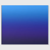 Sky to Midnight Blue Gradient Geschenkpapier (Flach)