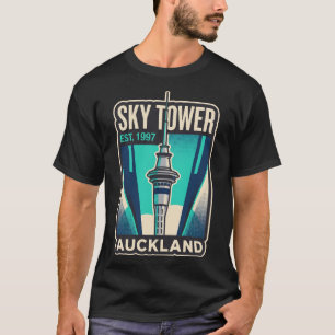 Sky Tower Auckland Neuseeland Vintage Reise T-Shirt