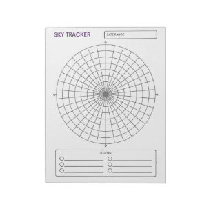 Sky Tracker Notizblock