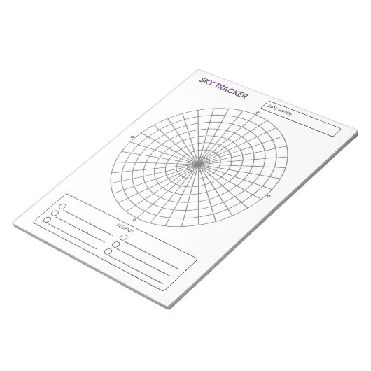 Sky Tracker Notizblock (angewinkelt)
