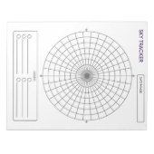 Sky Tracker Notizblock (Vorderseite)