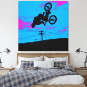 Sky Trekking - BMX Rider Leinwanddruck (Insitu (Schlafzimmer))