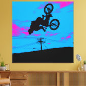 Sky Trekking - BMX Rider Leinwanddruck (Insitu (Wohnzimmer))