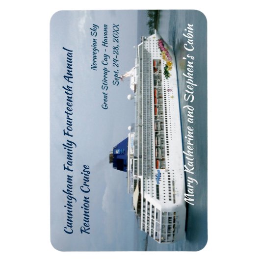 Sky-Turning in Nassau Custom Stateroom Door Marker Magnet (Vertikal)