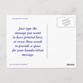 Sky Turning in Nassau Postkarte (Rückseite)