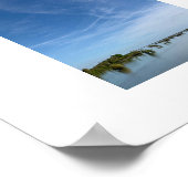 Sky über Wasser Blue Color Fotografy Poster (Ecke)