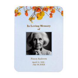 Sky Verlasst Elegantes Beerdigungsgedächtnis Magnet