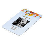 Sky Verlasst Elegantes Beerdigungsgedächtnis Magnet (Linke Seite)