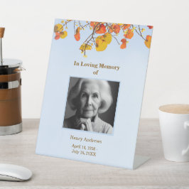 Sky Verlasst Elegantes Beerdigungsgedächtnis Sockelschild